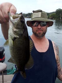 first bass caught on Lake Austin