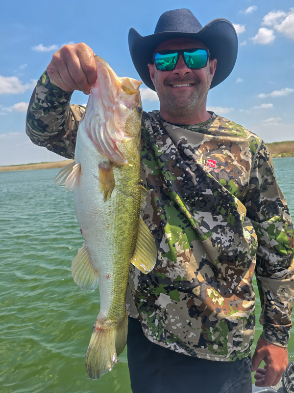 Dan with a 5.5 lb bass from Falcon Lake