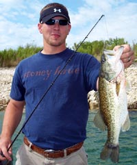 Blake catching Lake Amistad bass
