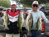 Leading our 2 day event on Choke Canyon with a 10+ lb kicker bass!