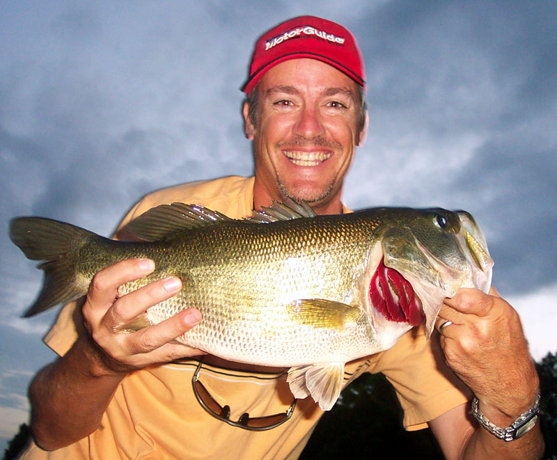 Big largemouth bass from Lake Austin, August 10 2005