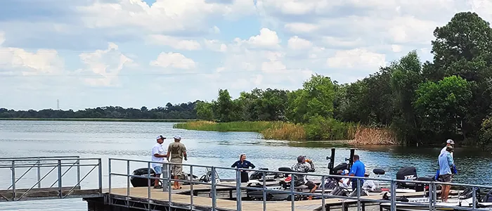 Lake Bastrop Lake Bastrop bass fishing with Texas Hawgs