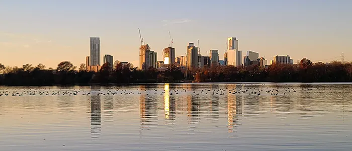 Lady Bird Lake Lady Bird Lake bass fishing in downtown Austin with Texas Hawgs