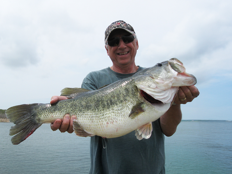 Tim with nice 12 pound O.H. Ivie bass!